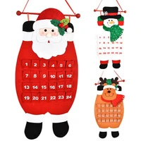 christmas calendar santa claus snowman xmas advent timer door wall window christmas decor advent calendars home decor