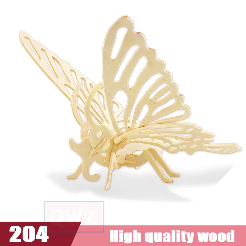 204 18 видов лазерной резки деревянные DIY 3D головоломка подарок для игры для детей ребенок друг модель строительные наборы популярные игрушки в подарок на день рождения - Цвет: 204
