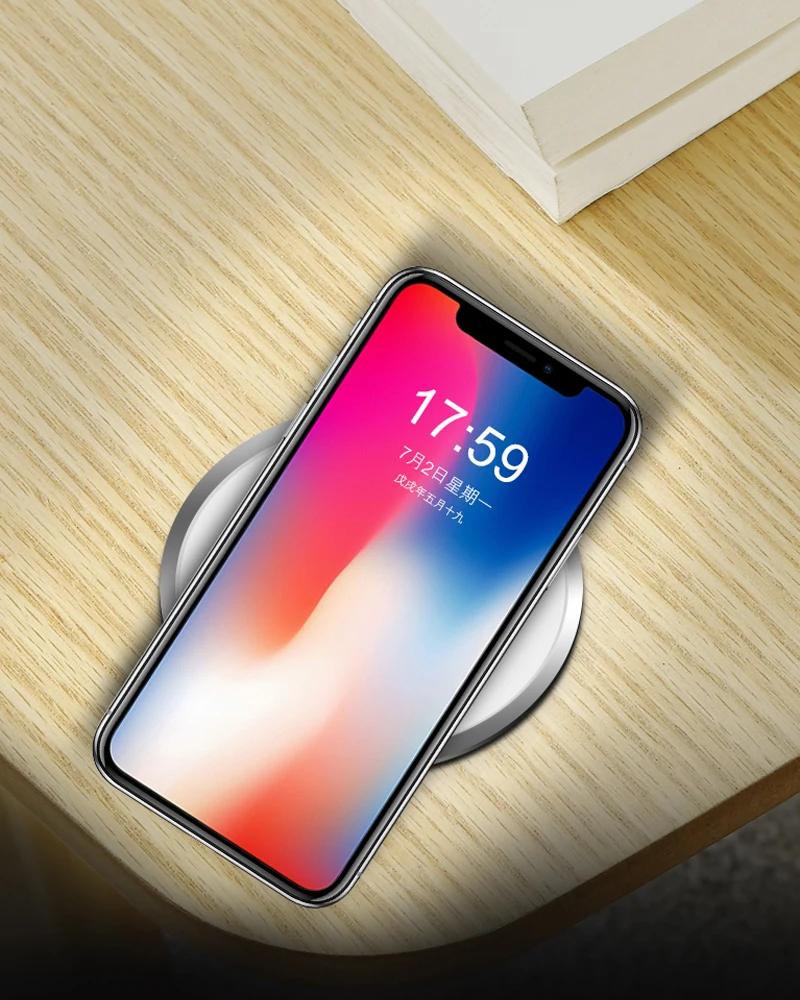

Qi Wireless Charger For iPhone XS Max XR For iPhone X 8 Wireless Charging Pad For Motorola HTC LG Samsung