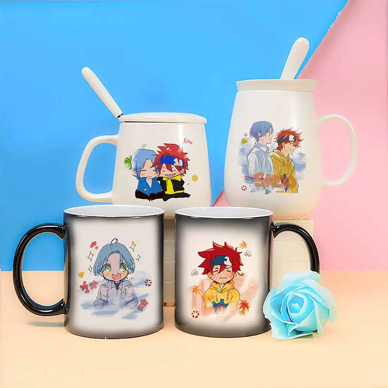 

Anime SK8 the Infinity SK EIGHT REKI Langa MIYA Mug Cup Cartoon Ceramic Change Color Coffee Water Cup Student Gift Cosplay