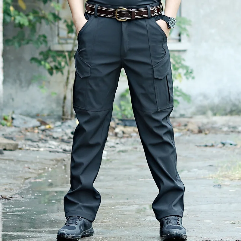 Демисезонный мужской тактика комбинезоны Мульти сумка штаны решение заряда