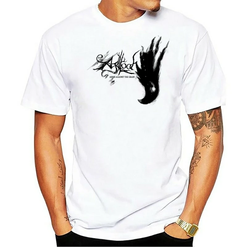 Мужская футболка с принтом хлопковая Футболка круглым вырезом агаллох-пепел