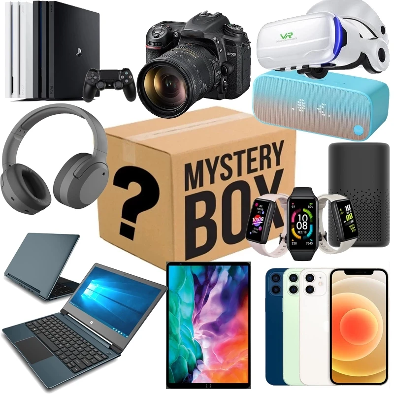 

Most Popular 2021 New Mystery Box Premium Electronic Product Lucky Mystery Box 100% Surprise Boutique 3 To 10 Pcs Random Item