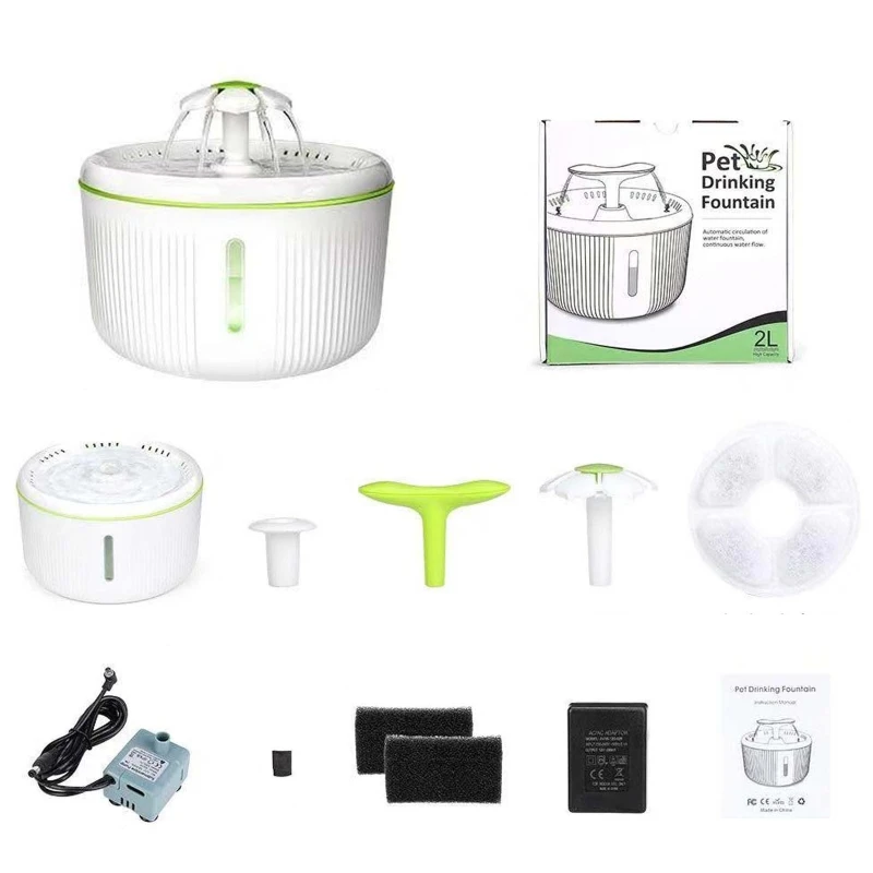 

Silent Cats Water Fountain Automatic Circulating Water Fountain Pump Large Capacity Water Bowl for Cats Dogs Birds Pet