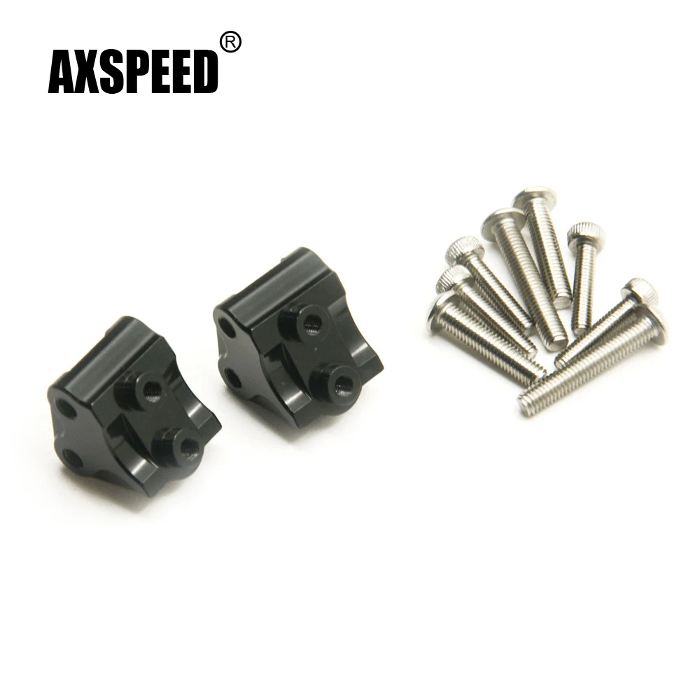 Черное амортизирующее соединительное крепление AXSPEED из сплава для 1/10 Axial SCX10 II 90046