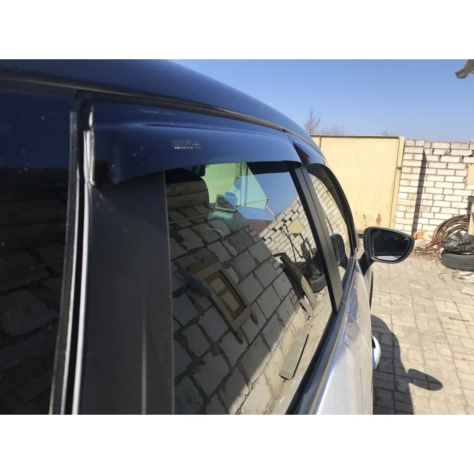 Ветровики для рено ренаулт каптюр дефлекторы окон дождевики на окна козырьки