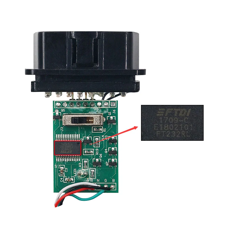 Бесплатная доставка FT232RLChip USB кабеля KKL VAG COM 409 1 OBD2 OBDII диагностический сканер для VW