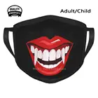 Пыленепроницаемая улыбающаяся маска с зубами Дракула для Хэллоуина улыбка губы Дракула улыбка зубы красный