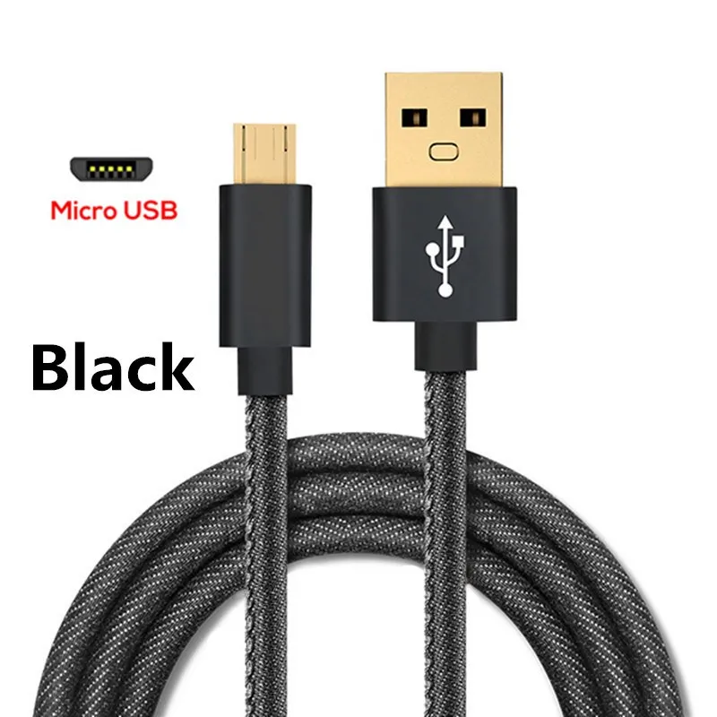 Black Хороший 3а кабель Micro USB для быстрой зарядки для Xiaomi Redmi Note 5 Pro 4 Реверсивный Micro USB кабель для зарядки и передачи данных для samsung Mobile - Цвет: Black