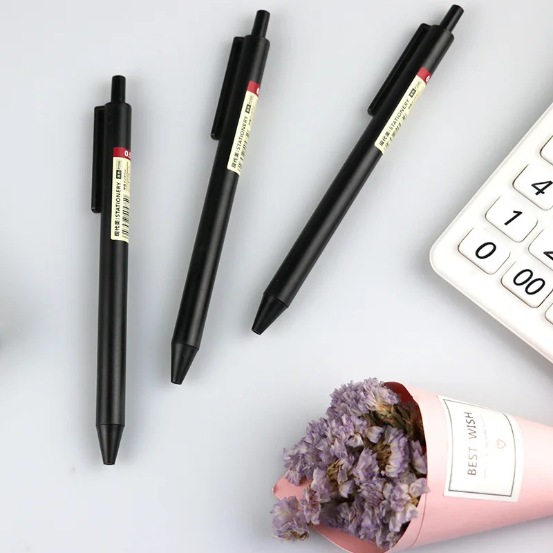 2 шт . в сдержанном стиле гелевая ручка пуля черный 0 5 мм канцелярские