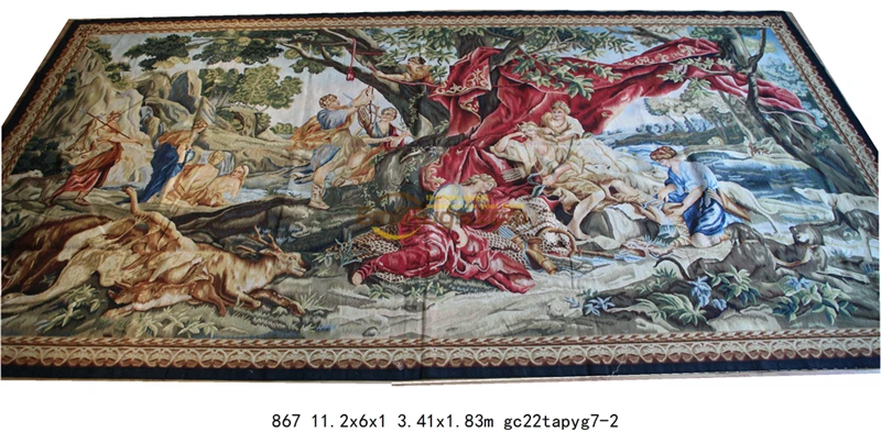 Beste Aubusson Naald Punt Tapestr Geometrische Slaapkamer Antieke Gedrukt Home Decoratieve Plein