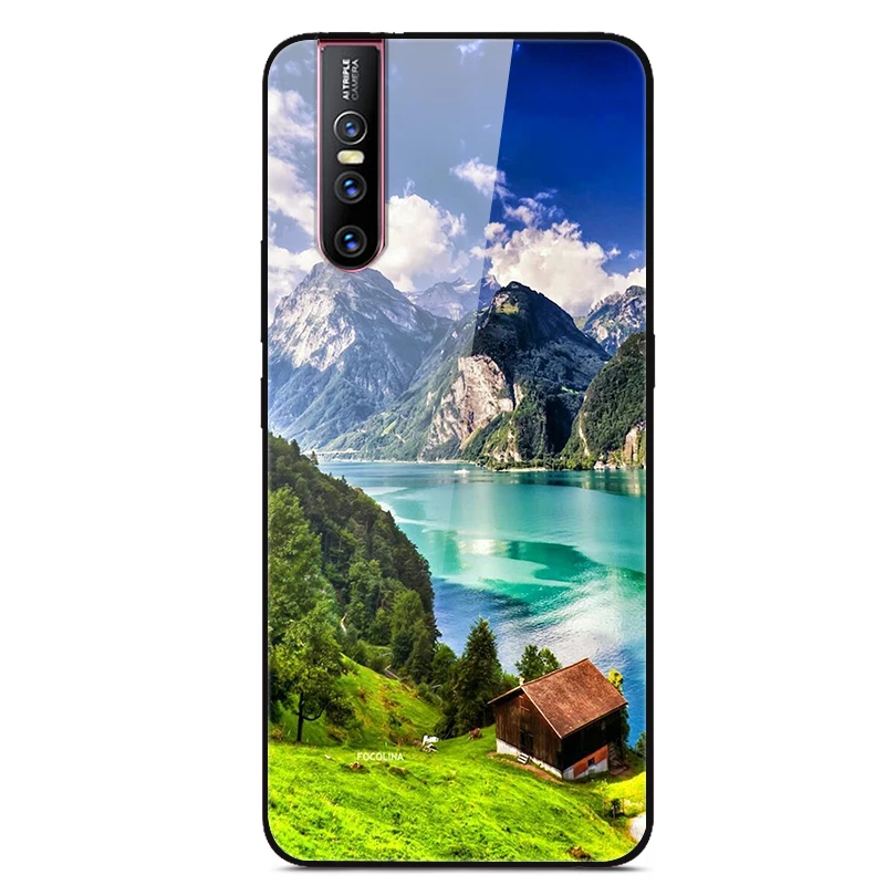 QSXW Чехол для телефона Xiaomi Redmi 5 6 7 6a 7a Роскошный чехол из закаленного стекла с мягким силиконовым краем для Redmi 8A 6 7 6A - Цвет: QSXW