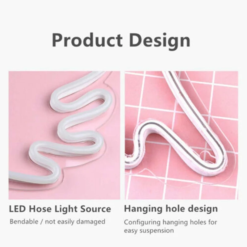 

2021 Neon LED Modeling Lamp Ins Ice Cream Modeling Lights Interior Bedroom Room Home Decoration PVC Lamp