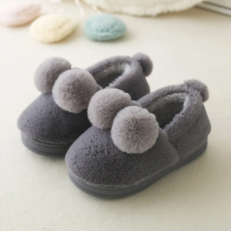 Зима 2019 г. модные домашние тапочки для детей домашняя обувь мальчиков и девочек