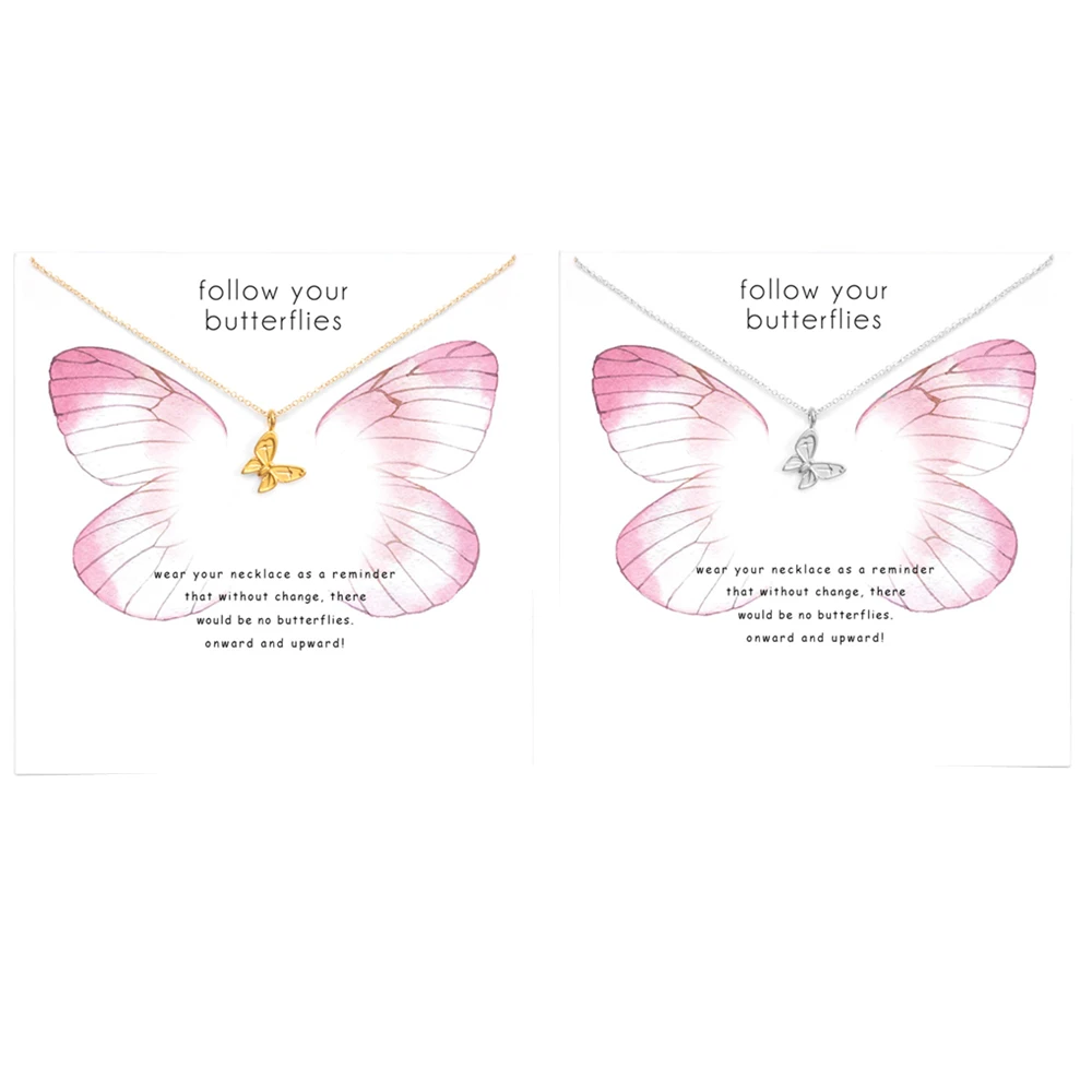 Кулон в форме бабочки Милая подвеска банта для ожерелья поздравительной