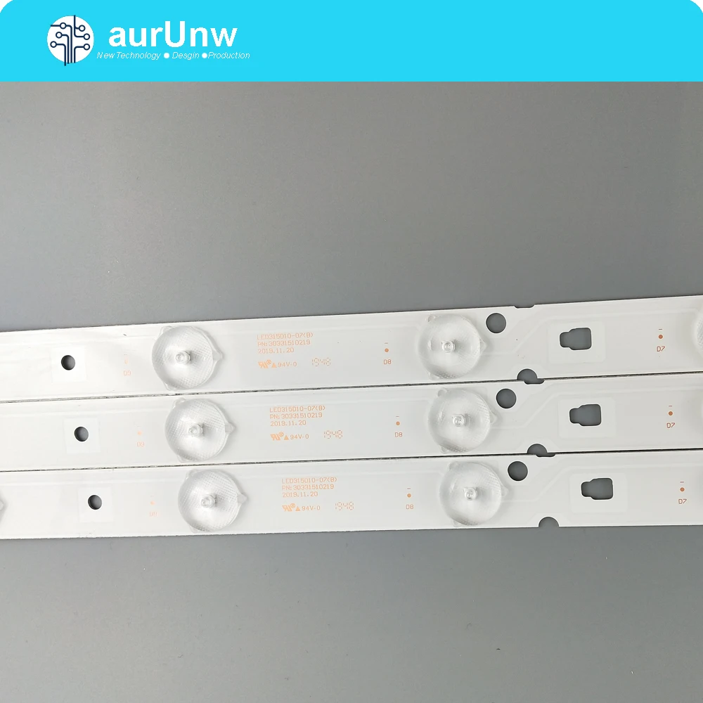 

Светодиодный 315D10-07(B) 30331510219 1 комплект = 3 шт. светодиодный подсветка для LE32B310N 32E3000b 32E3000C LC320DXJ