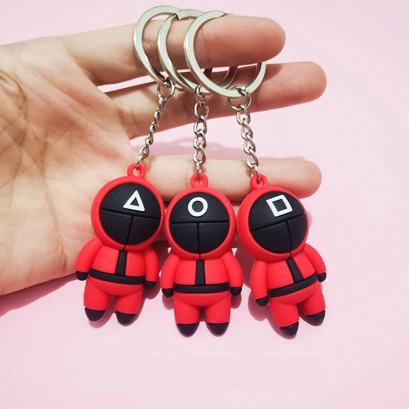 

6 шт., брелок-подвеска в виде 3d-фигурок кальмаров