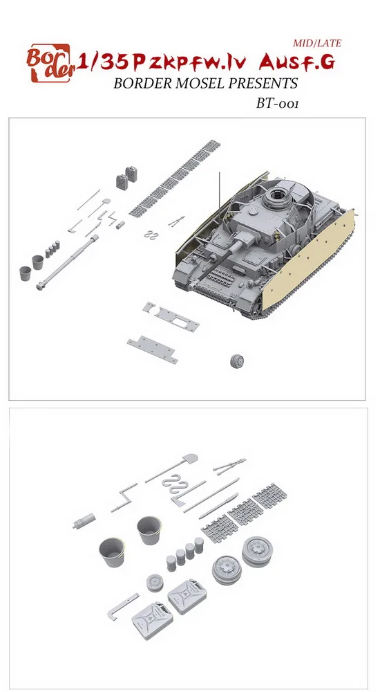 [Border] BT-001 1:35 Pz.Kpfw.IV Ausf.G 2 в 1 | Игрушки и хобби