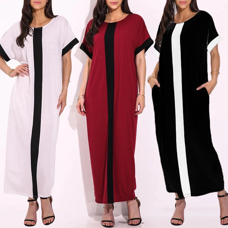 

S414Women's long gown loose celebration occasion Maxi African women's event gown kaftan with new pockets