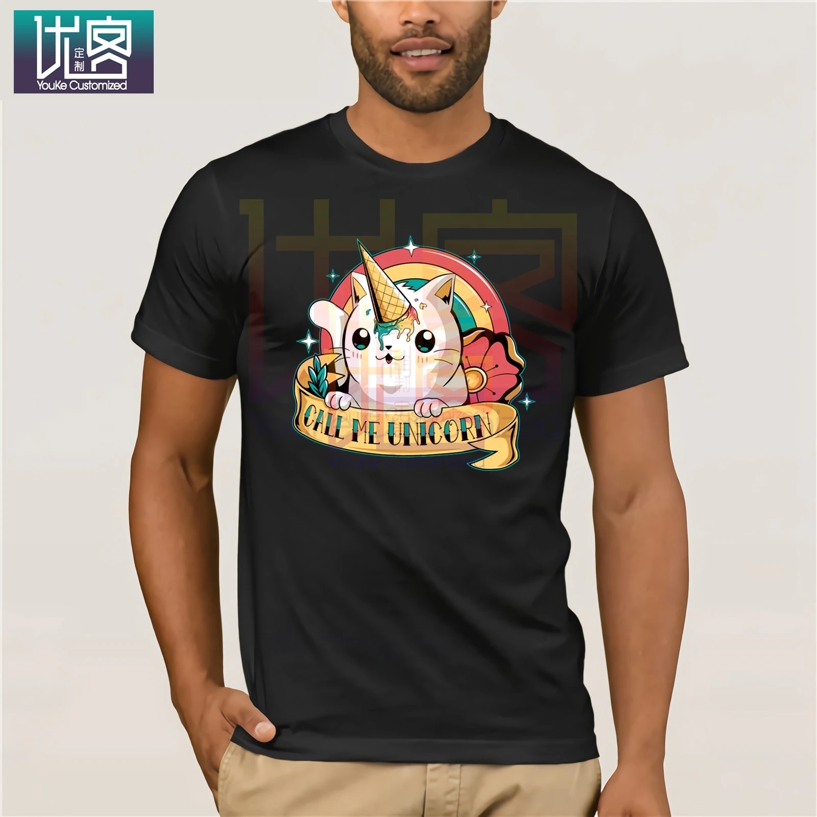 2020 брендовая мужская рубашка Call me Единорог 100% хлопковая уличная одежда футболки