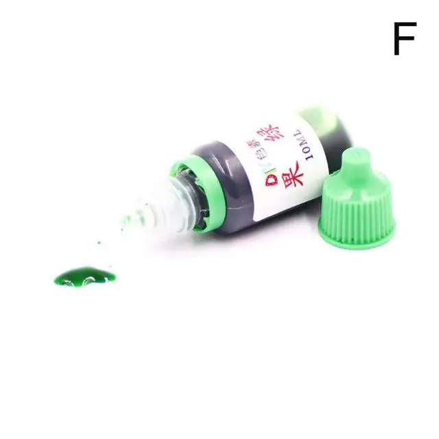 Green Diy краситель пигмент для слизи дополнение поставки прозрачная жидкость делая набор лизунов Полимерная глина модель Искусство Кристалл игрушка для песочницы для детей - Цвет: Green