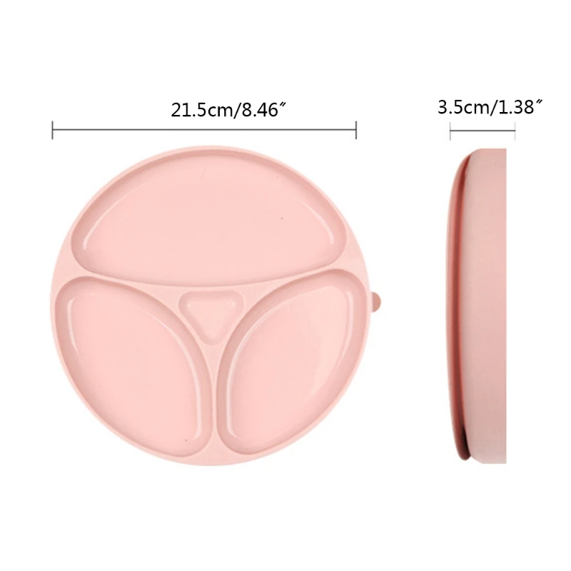

Baby Feeding Bowl Non-slip Silicone Suction Divided Anti-Hot Training Plate Utensil BPA-Free Dishes Eating Dinnerware