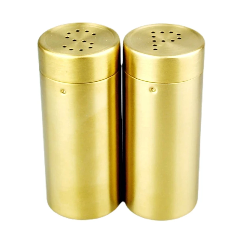 

Salt And Pepper Shakers Spice Dispenser With Adjustable Pour Holes Stainless Steel Set