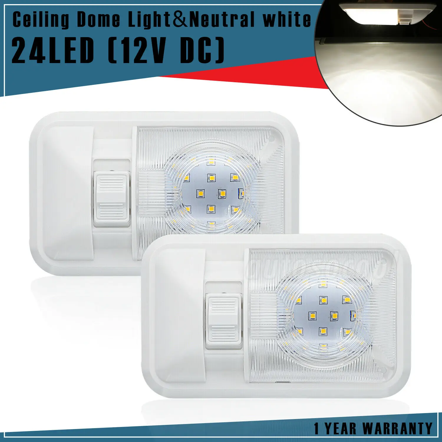 2 шт. светодиодные потолочные светсветильник льники 12 В|Детали и аксессуары для