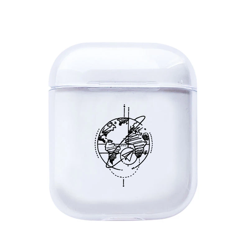 I200941 Роскошные аксессуары для карт чехол для Airpods 1 2 прозрачная Bluetooth гарнитура наушники дорожный прозрачный мягкий чехол s силиконовый чехол - Цвет: I200941