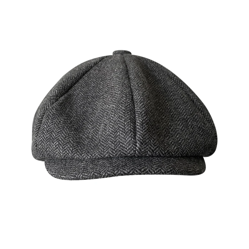 

Men's Brand Caps Hats With Blade Men's Vintage Cap Herringbone Newsboy Hats Casual Women Spring Autumn Berets BLM311