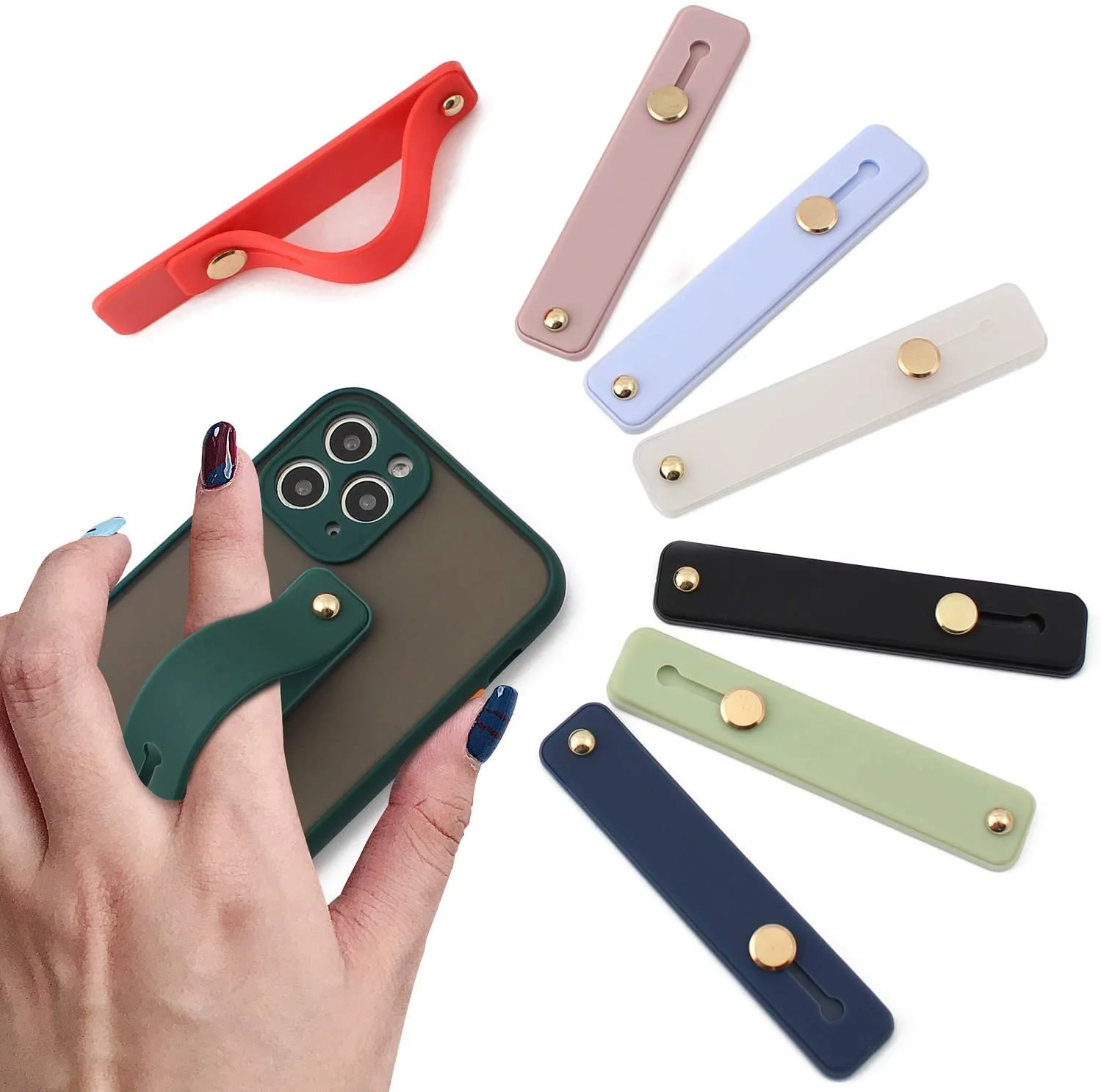 

Universal Popular Wrist Band Phone Holder Stand for iPhone Xiaomi Finger Strap Bracket Support Grip Tok Telephone Accessories
