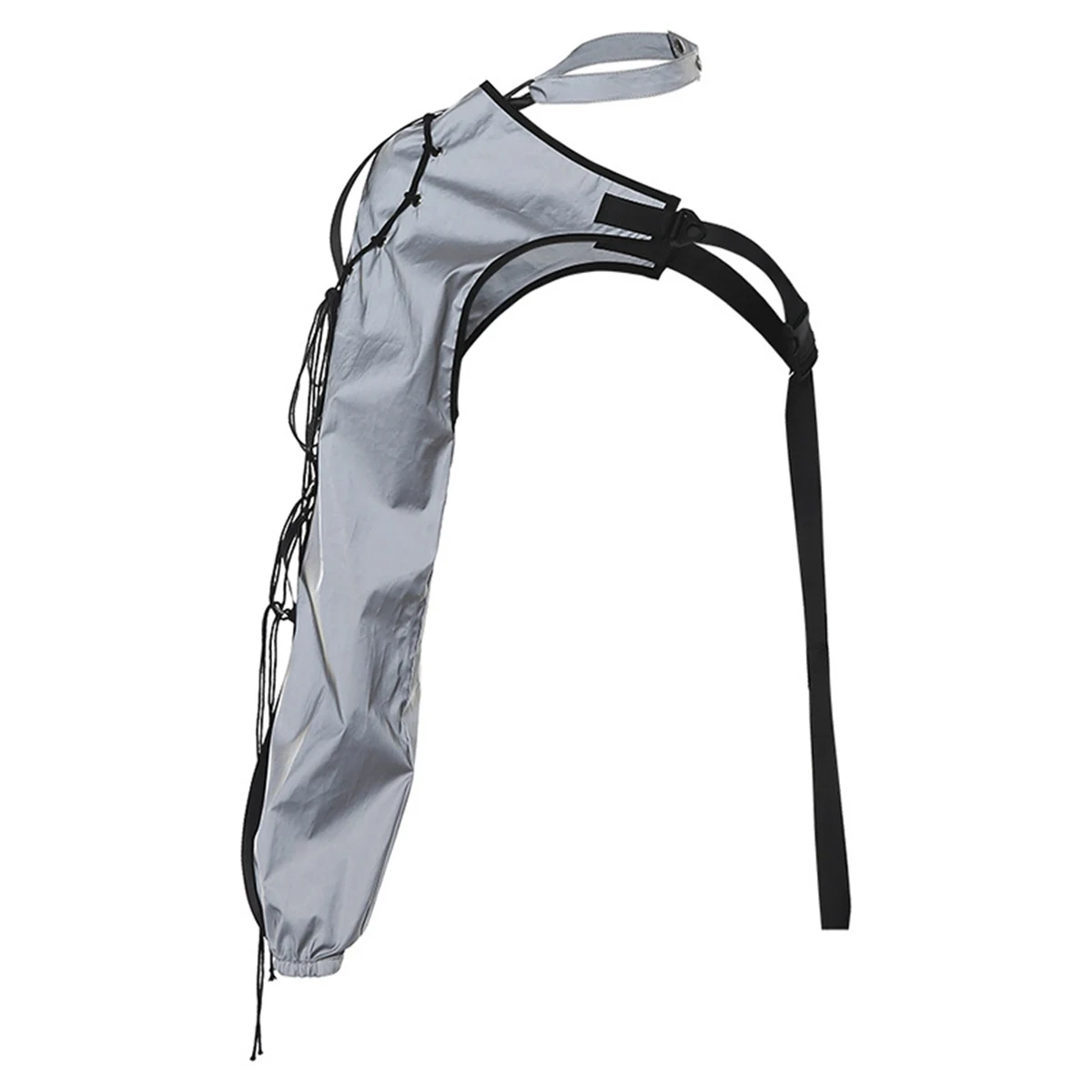 Женская Светоотражающая повязка на одно плечо светящийся темный Топ