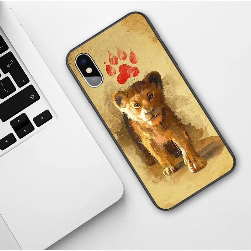 TPU Король Лев Simba nala силиконовый чехол для телефона чехол для iPhone 7 8 6s Plus X XS MAX 5S SE XR 11 Pro Max мягкий чехол - Цвет: TPU