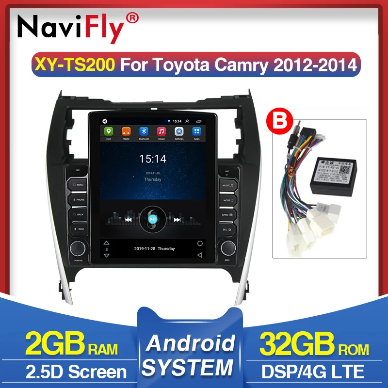 Автомагнитола NaviFly 9 7 'ɲ ГБ + 32 Android DSP для Toyota Camry 2012-2017 автомагнитола