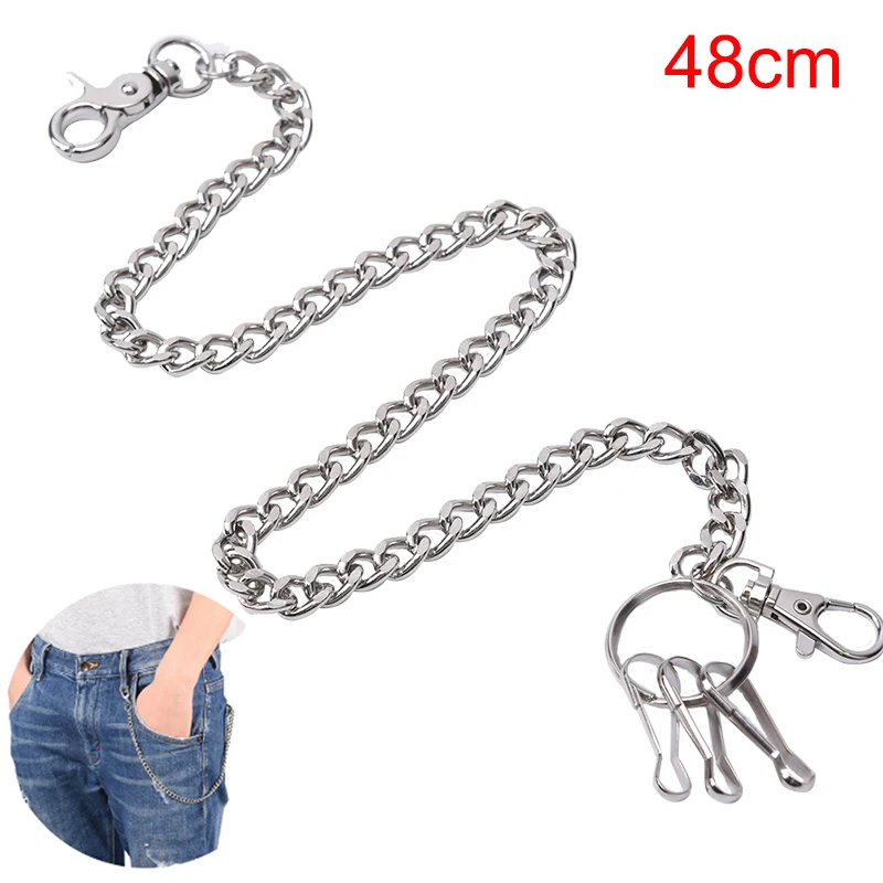 Мужской и Женский кошелек для ключей 48/38 см зажим ремня Байкерская джинсовая