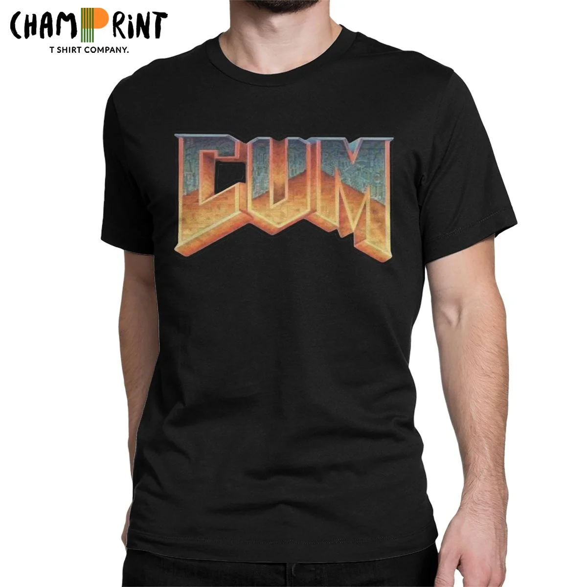 

Футболка мужская с круглым вырезом и коротким рукавом, из чистого хлопка