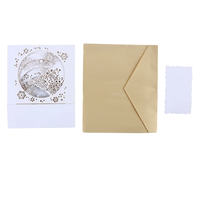 Творческая стерео поздравительная открытка ручной работы Счастливого Рождества