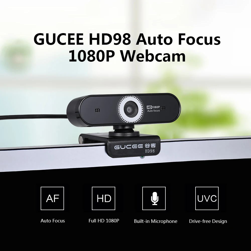 Usb веб камера 1080P hd Автофокус era со встроенным микрофоном привод Бесплатная на ПК