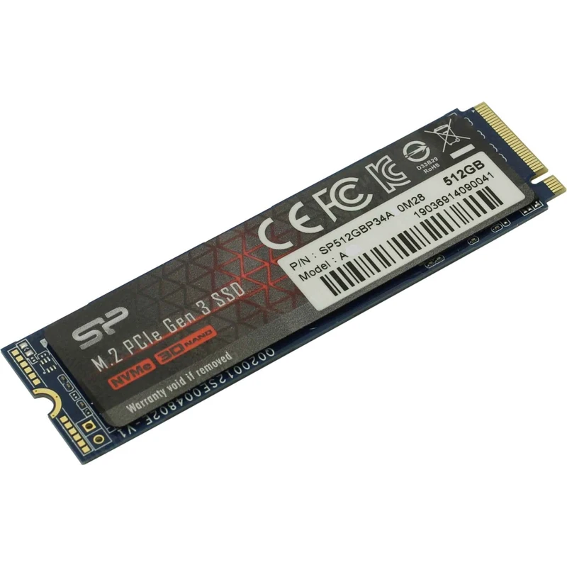 Твердотельный накопитель Silicon Power A60 SP512GBP34A60M28 SSD M.2 512GB PCI-Ex4 | Компьютеры и офис