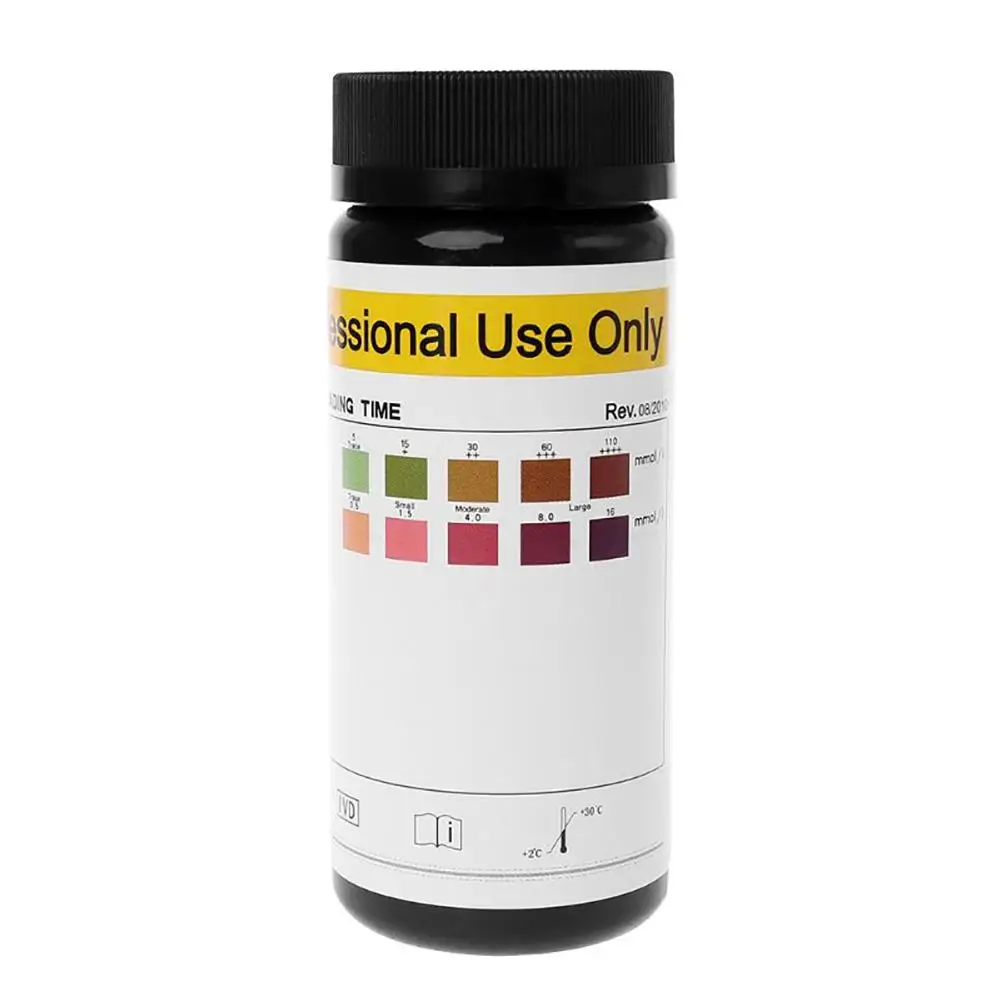 

100 шт./кор. URS-2K мочи Тесты полоски для определения уровня глюкозы кетон химические реагенты для полоска для анализа мочи для тела анализа Тес...