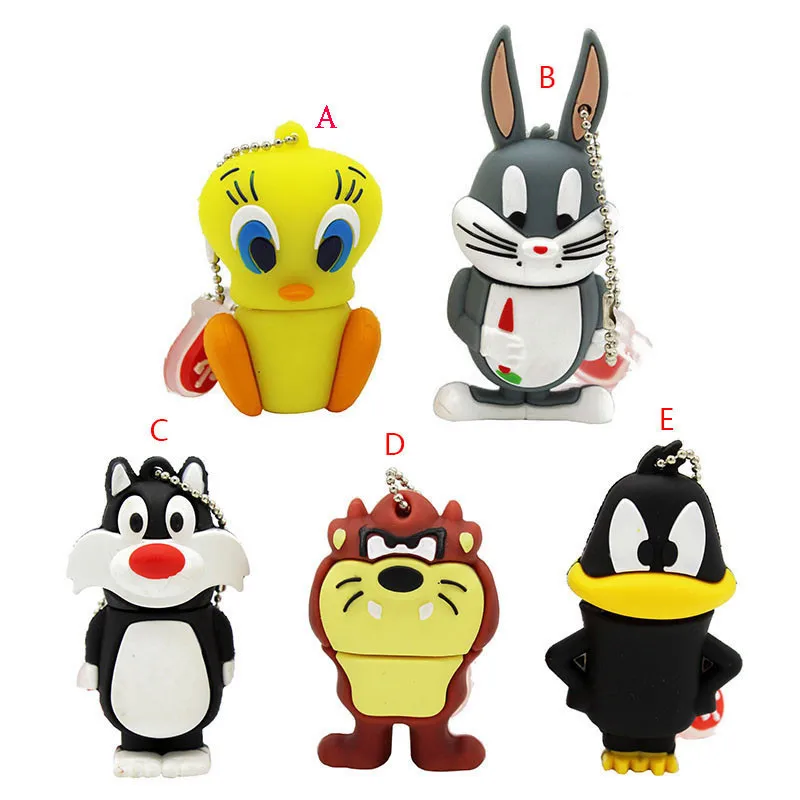 Надпись ME мультфильм 64 Гб Милая ворона редис кролик утка лев кошка USB флэш-накопитель 4 ГБ 8 ГБ 16 ГБ 32 ГБ Флешка USB 2,0 Usb