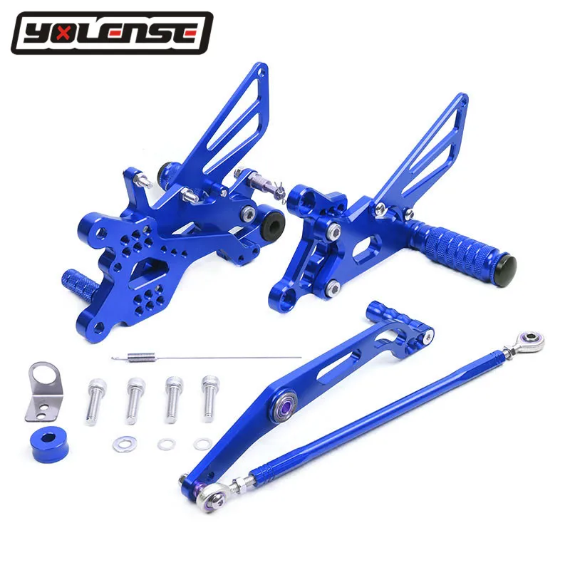 Для YAMAHA YZF R6 YZFR6 2006 2016 2015 2014 2013 2012 2011 2010 2009 Мотоцикл CNC подножка задние комплекты