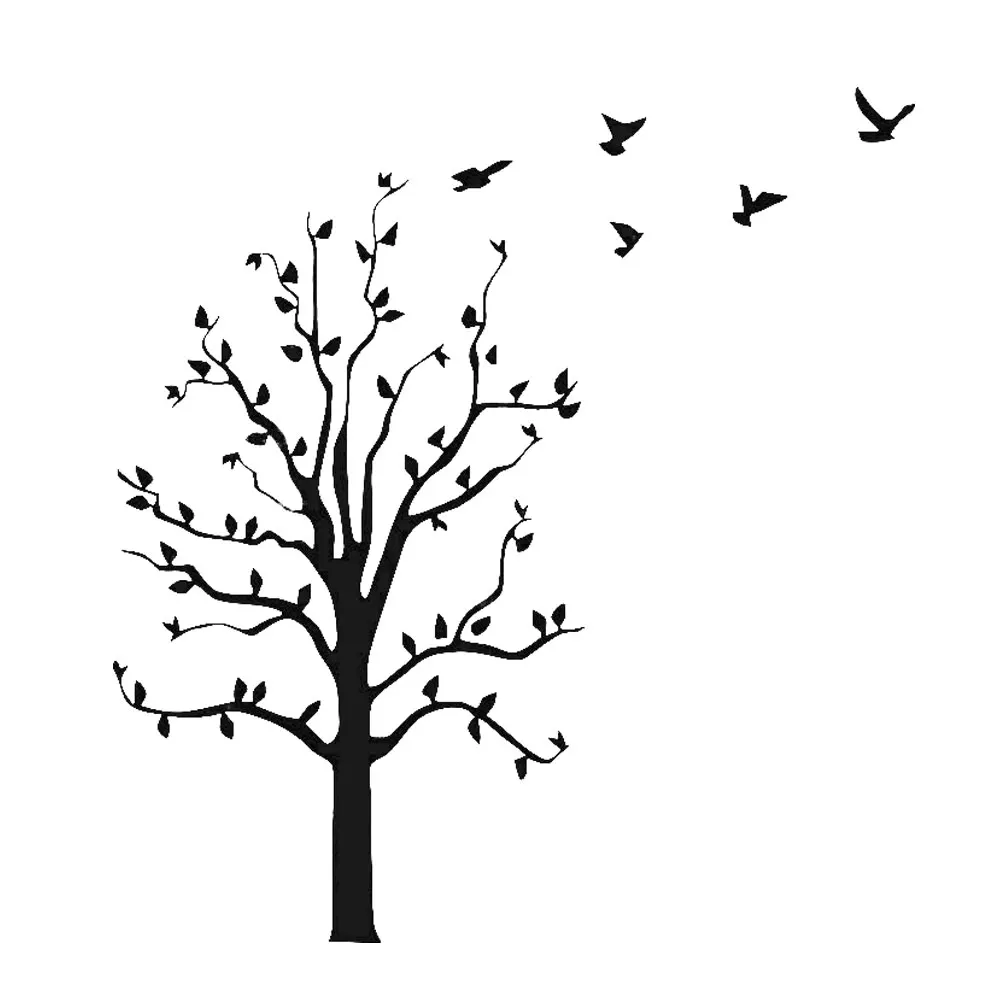 Декоративные светоотражающие наклейки с птицами на дерево|Наклейки автомобиль| |