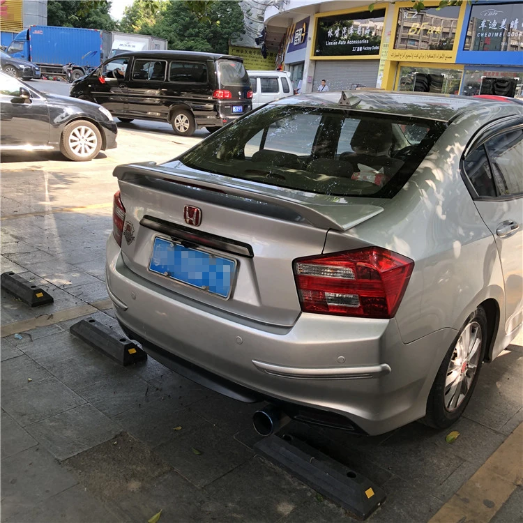 Спойлер для Honda City 2009-2014 городской спойлер с стоп-сигналами из АБС-пластика