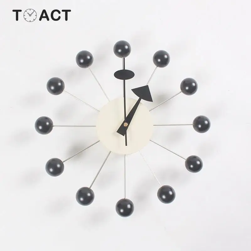 Настенные часы в скандинавском стиле Объемные деревянные бесшумные украшения