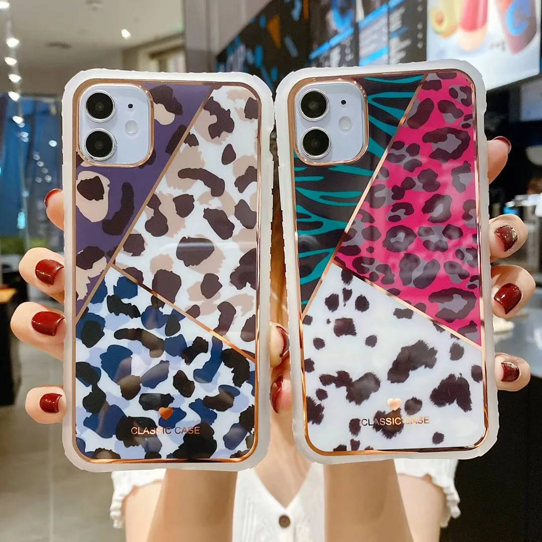 Чехол для телефона с леопардовым принтом iPhone 11 Pro X XR XS Max 8 7 6 6s Plus SE 2020