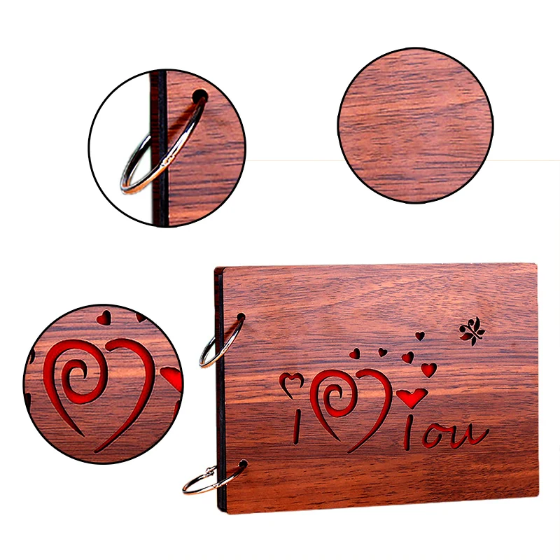 1 шт. гироборд с колесами 8 дюймов деревянный фотоальбом новая записная книжка С