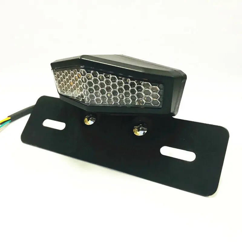 

ATV LED Motorcycle Tail light Turn Signals Brake Plate Lamp Driving Lights 1*