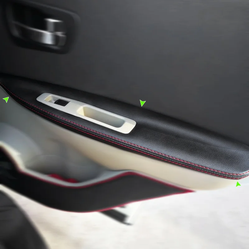 Туфли из мягкой кожи дверной подлокотник Панель Крышка для Nissan Qashqai J10 2007 2008 2009 2010