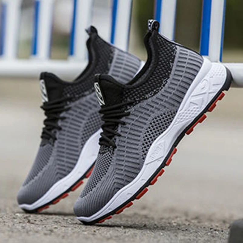 

Hot Sale Male Sneakers Black Beige Sports Footwear For Men Breathable Running Shoes Man Brand Designer Men Walking Shoes